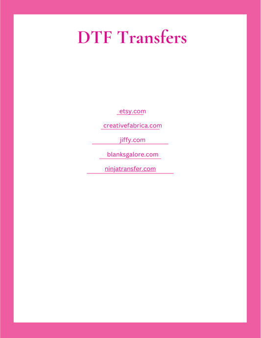 DTF Transfer Vendor List